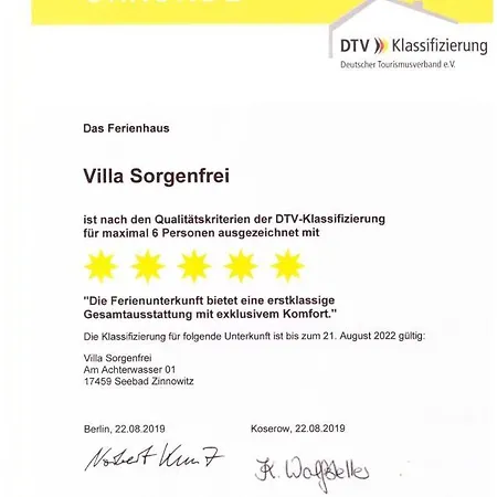 Holiday home Sorgenfrei *